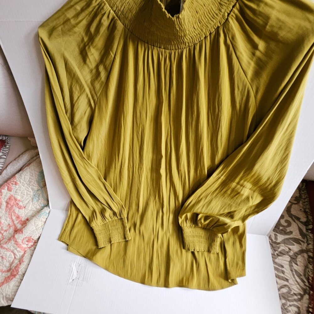 Chico's Semi-turtleneck Silk-like Blouse